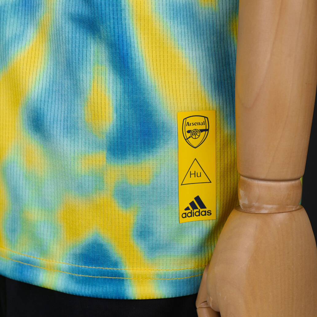 Arsenal 2020/21 Human Race Blue and Yellow Retro Jersey – Classic Football Shirt – Size S–XXL