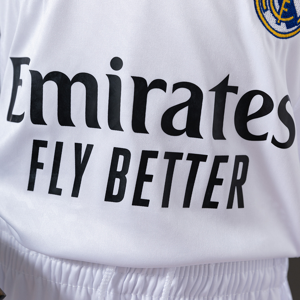 Real Madrid 24/25 Home Kids Kit Jersey – Replica Football Soccer Shirt – Size 16–28
