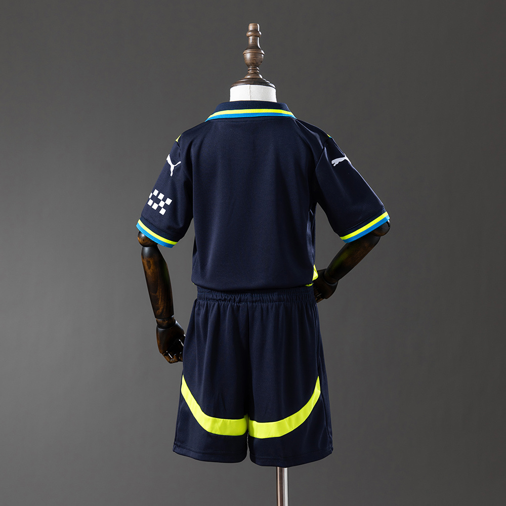 Manchester City 24/25 Fourth Away Kids Kit Jersey – Replica Football Soccer Shirt – Size 16–28