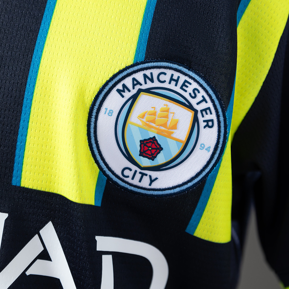 Manchester City 24/25 Fourth Away Kids Kit Jersey – Replica Football Soccer Shirt – Size 16–28