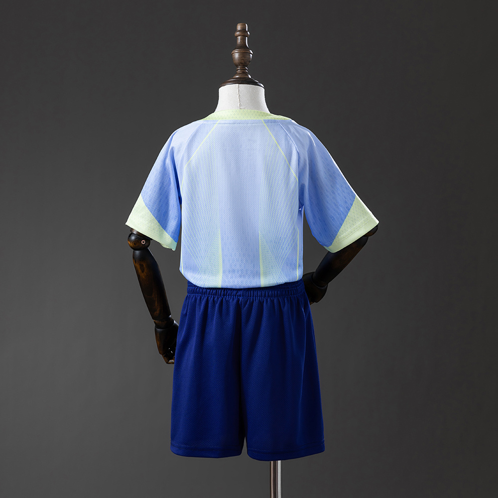 Barcelona 25/26 Concept Edition Blue Kids Kit Jersey – Replica Football Soccer Shirt – Size 16–28