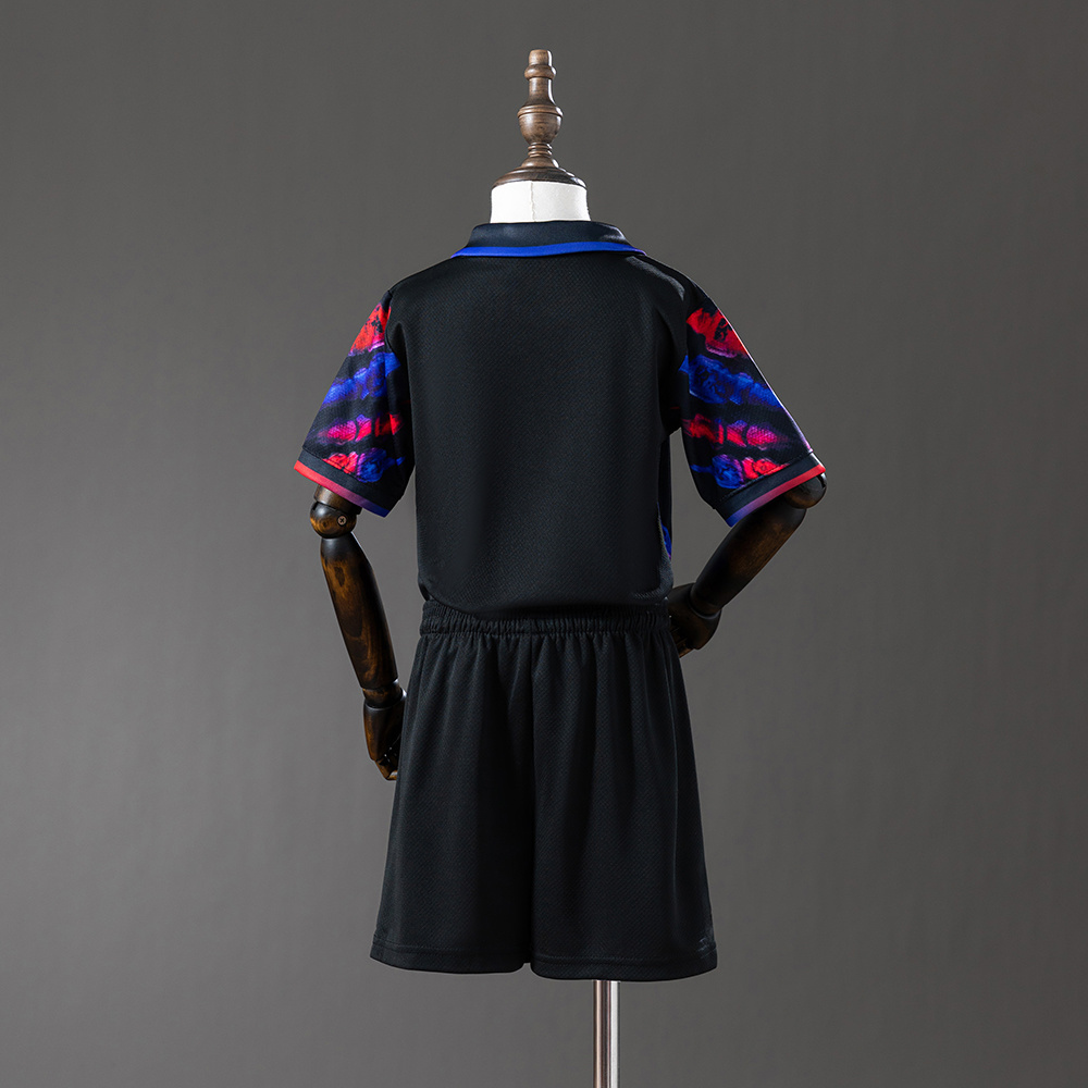 Barcelona 25/26 Special Edition Camo Kids Kit Jersey – Replica Football Soccer Shirt – Size 16–28