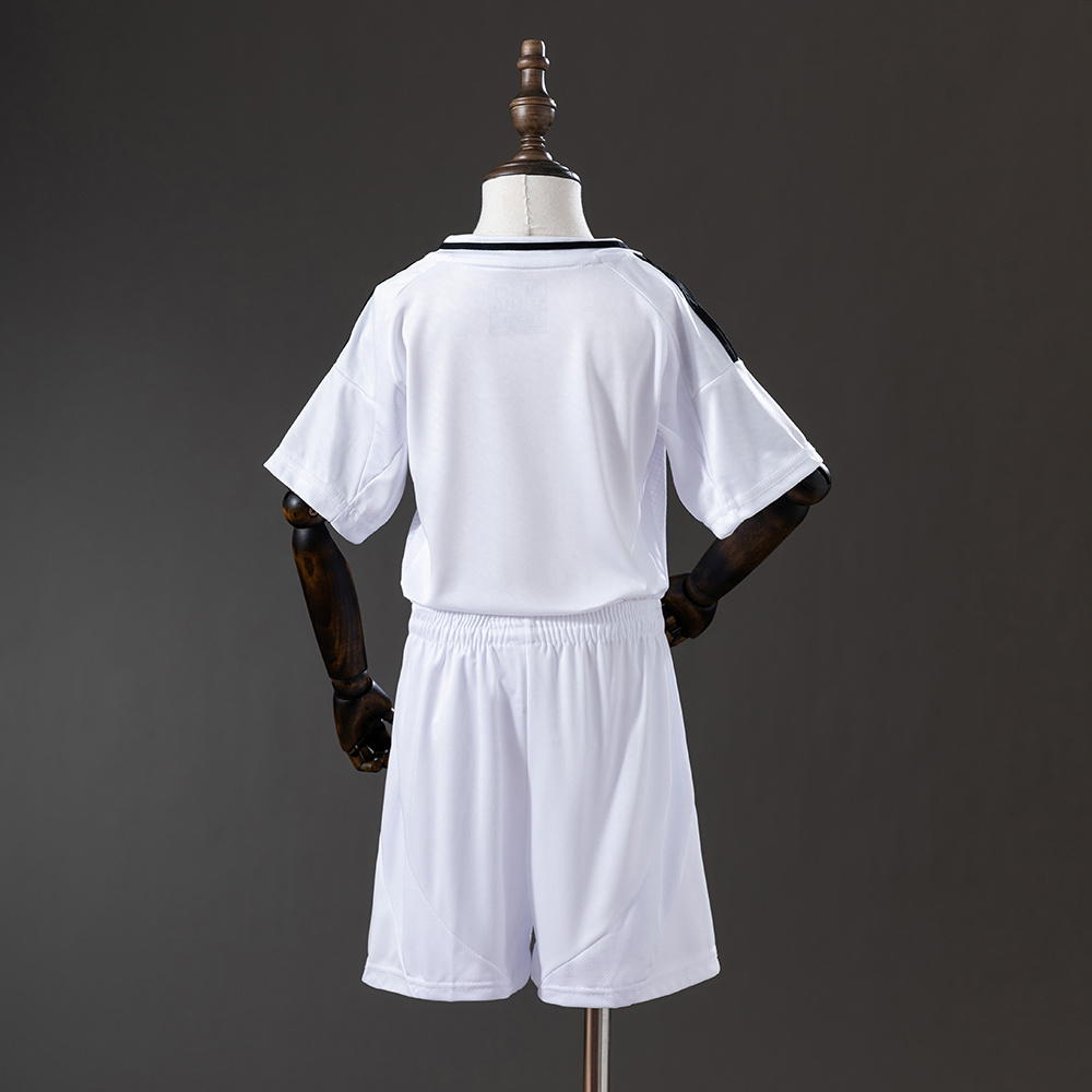 Real Madrid 24/25 Home Kids Kit Jersey – Replica Football Soccer Shirt – Size 16–28