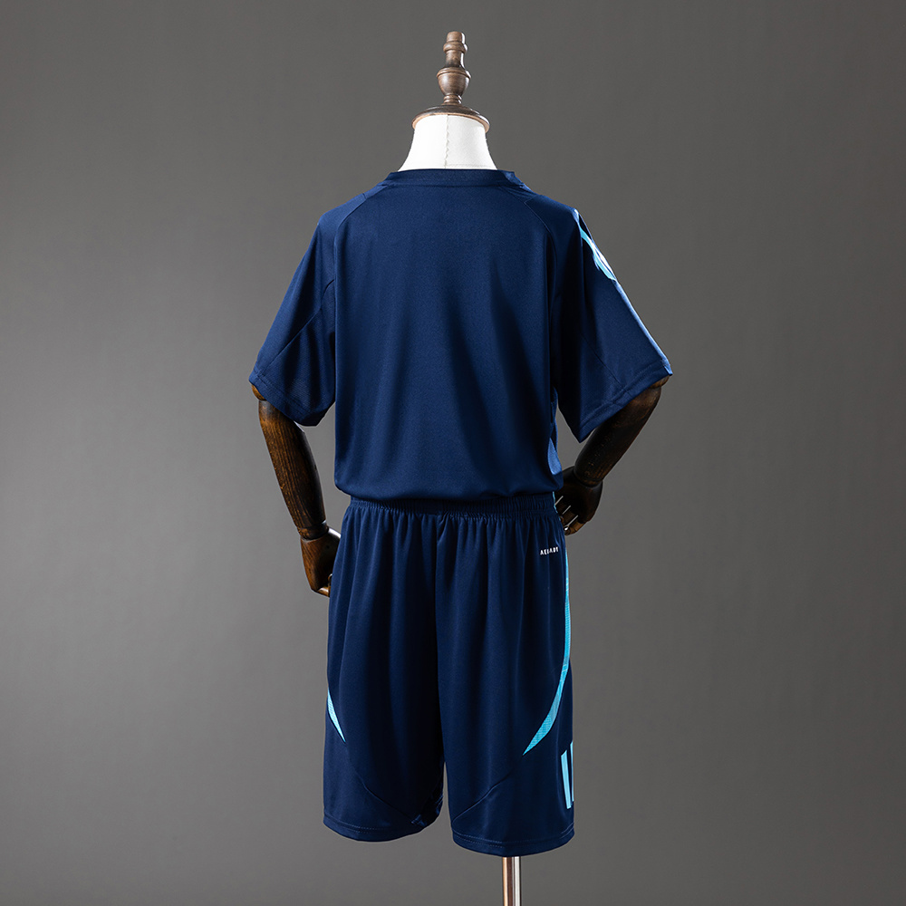 Flamengo 25/26 Training Suit Navy Blue Kids Kit Jersey – Size 16–28