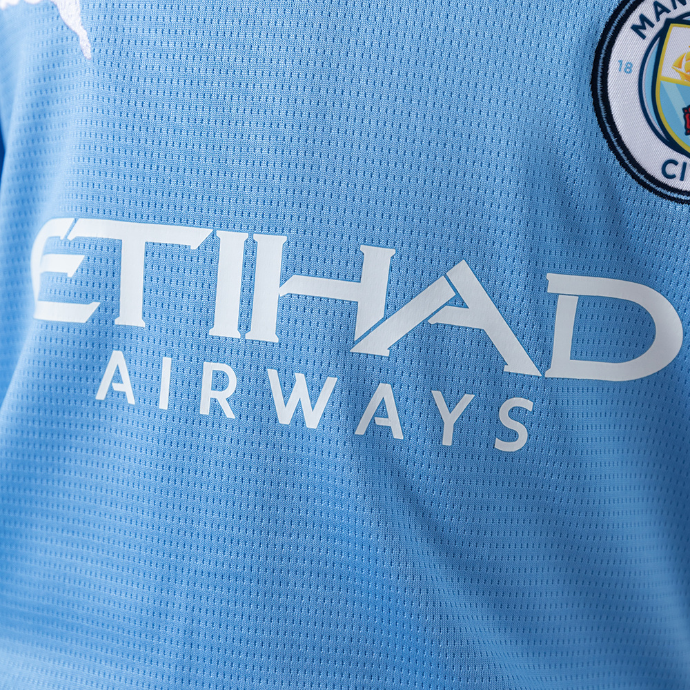 Manchester City 25/26 Home Kids Kit Jersey – Replica Football Soccer Shirt – Size 16–28