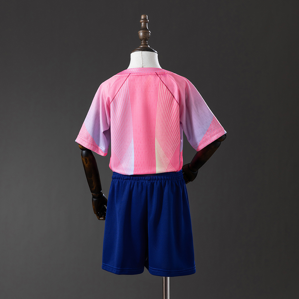 Barcelona 25/26 Concept Edition Pink Kids Kit Jersey – Replica Football Soccer Shirt – Size 16–28