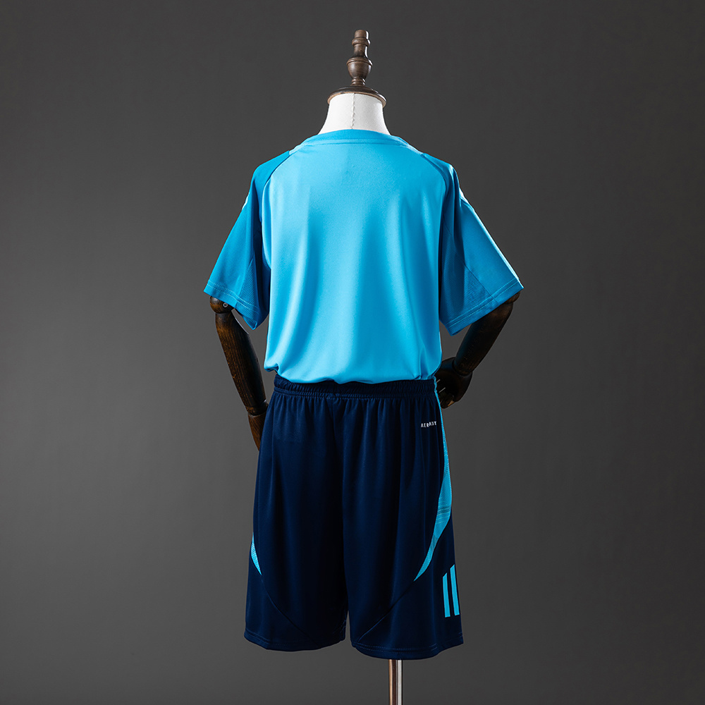 Flamengo 25/26 Training Suit – Cyan Kids Kit Jersey – Size 16–28