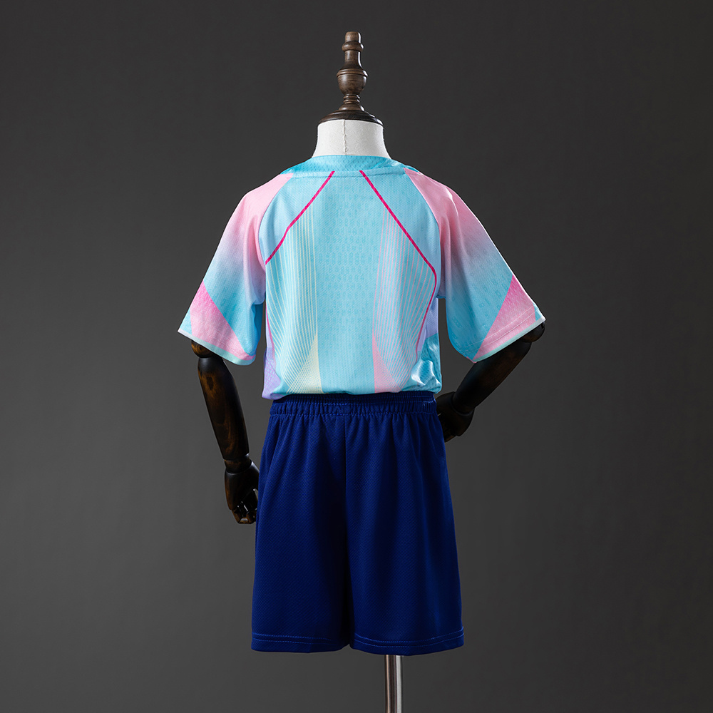 Barcelona 25/26 Concept Edition Teal Kids Kit Jersey – Replica Football Soccer Shirt – Size 16–28