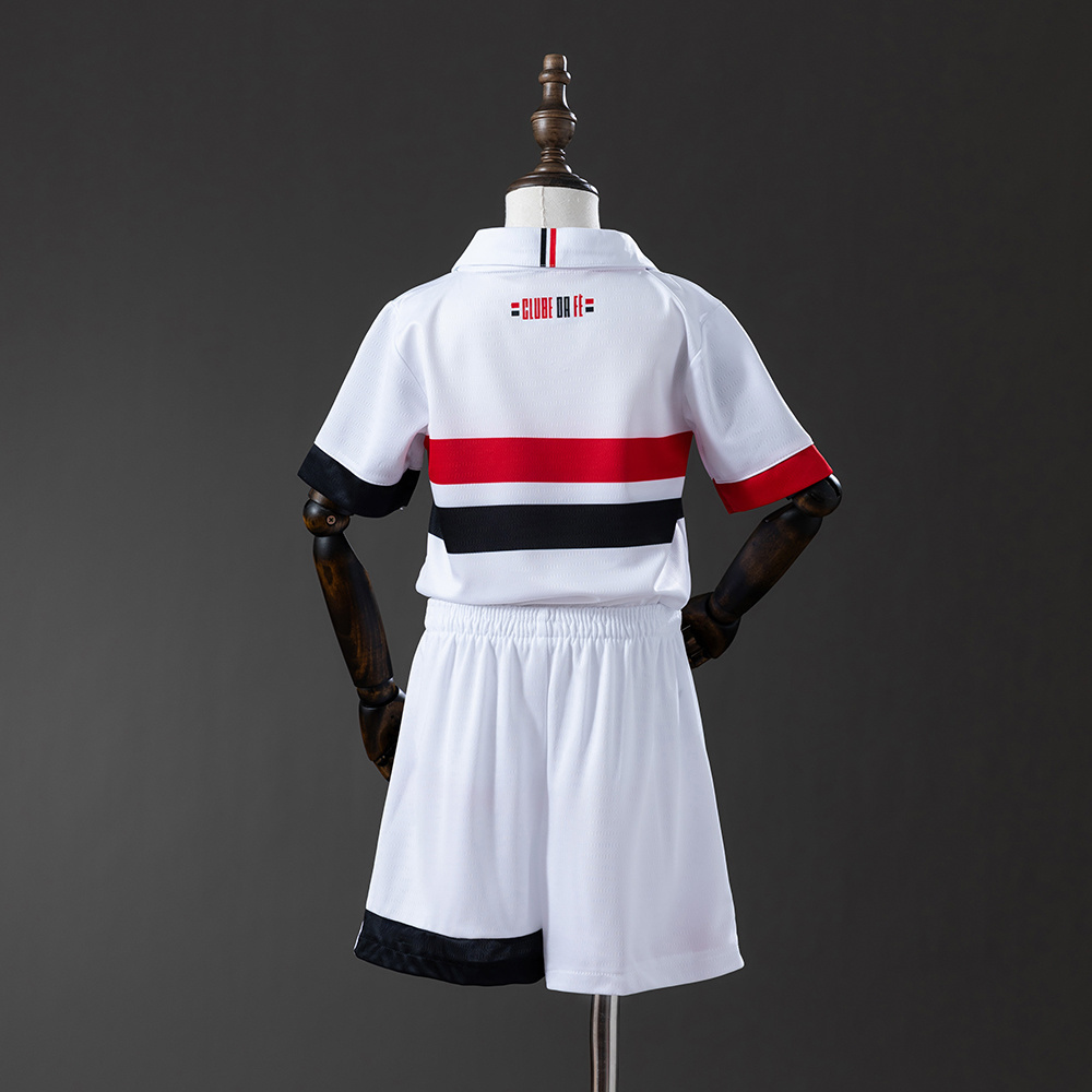 São Paulo 24/25 Home Kids Kit Jersey – Replica Football Soccer Shirt – Size 16–28