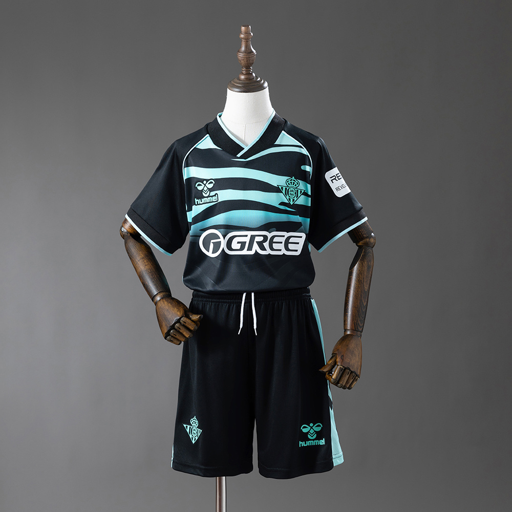 Real Betis 25/26 Third Kids Kit Jersey – Replica Football Soccer Shirt – Size 16–28