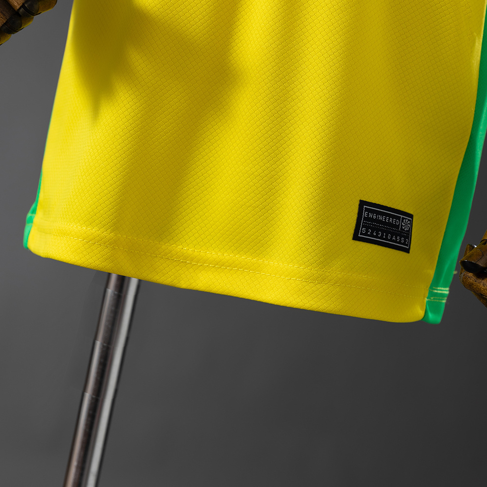 Brazil 2025 Home Kids Kit Jersey – Replica Football Soccer Shirt – Size 16–28