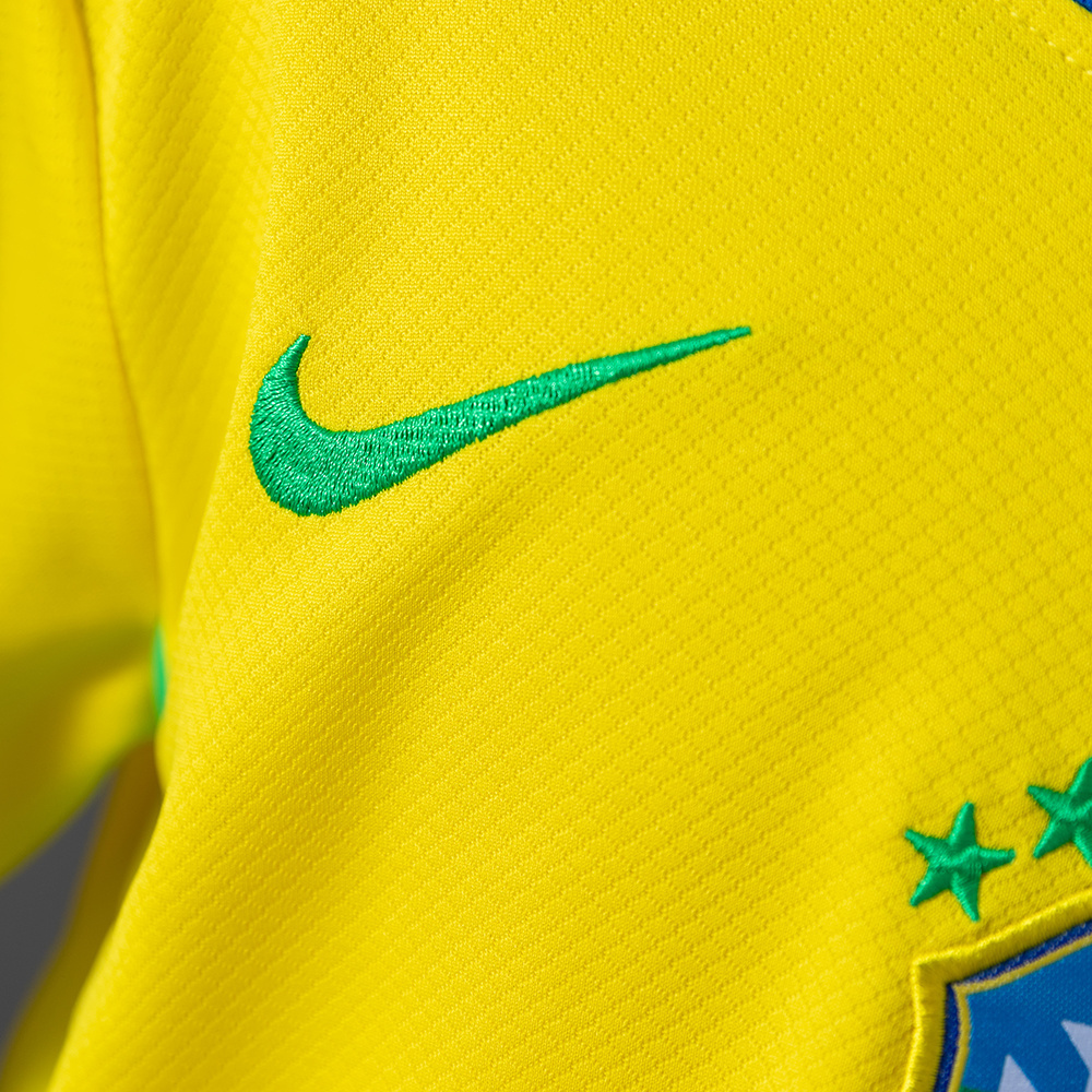 Brazil 2025 Home Kids Kit Jersey – Replica Football Soccer Shirt – Size 16–28