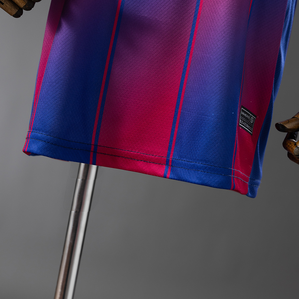 Barcelona x Ed Sheeran 25/26 Home Kids Kit Jersey – Replica Football Soccer Shirt – Size 16–28