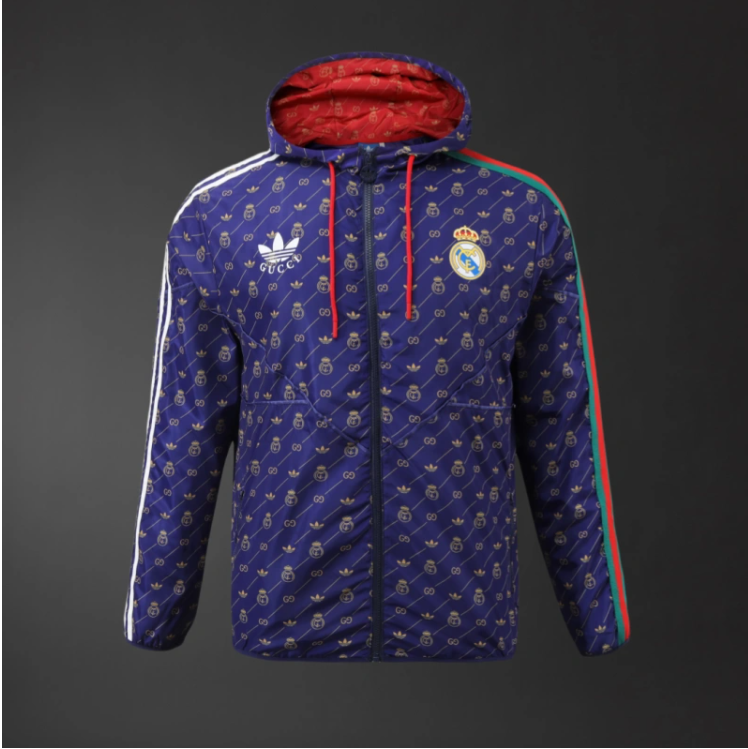 Real Madrid x Gucci Co-branded 25/26 Adult Windbreaker – Replica Football Soccer Outfit