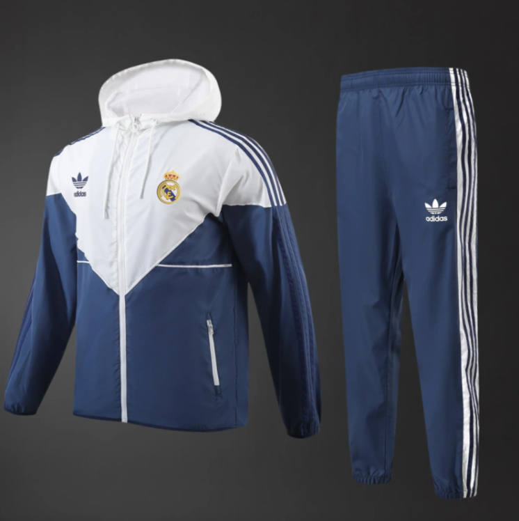 Real Madrid 25/26 Adult Windbreaker Kit – Replica Football Soccer Outfit
