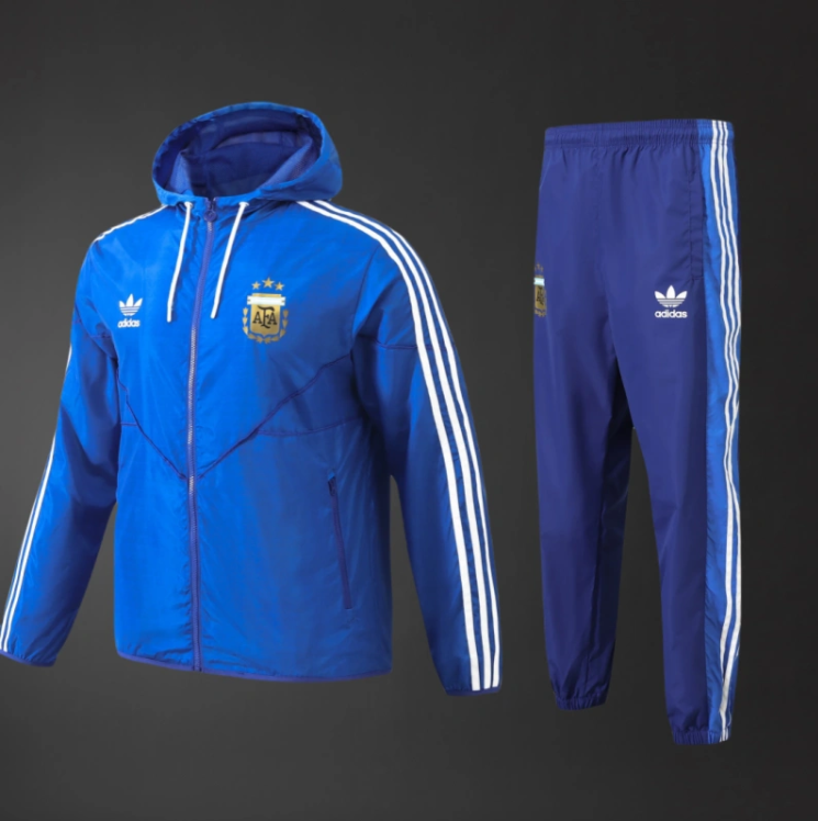 Argentina 25/26 Adult Windbreaker Kit – Replica Football Soccer Outfit
