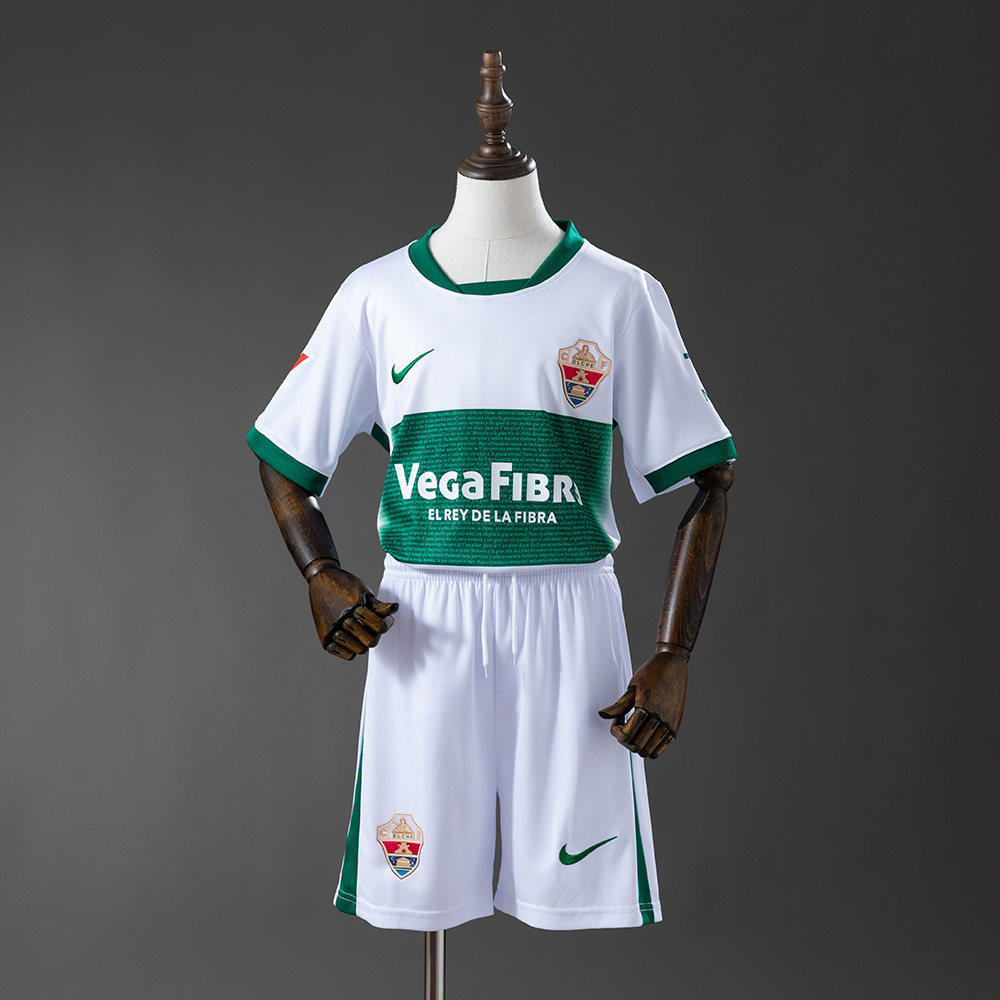 Elche 25/26 Home Kids Kit Jersey – Replica Football Soccer Shirt – Size 16–28