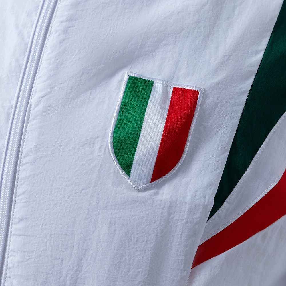 Italy Retro white Windbreaker – Replica Football Soccer Outfit