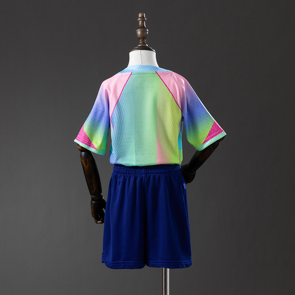 Barcelona 25/26 Concept Edition Green Kids Kit Jersey – Replica Football Soccer Shirt – Size 16–28