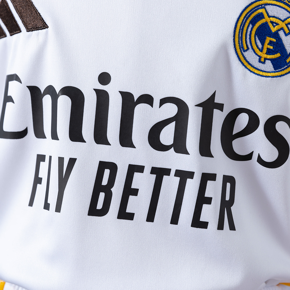 Real Madrid 25/26 Home Kids Kit Jersey – Replica Football Soccer Shirt – Size 16–28