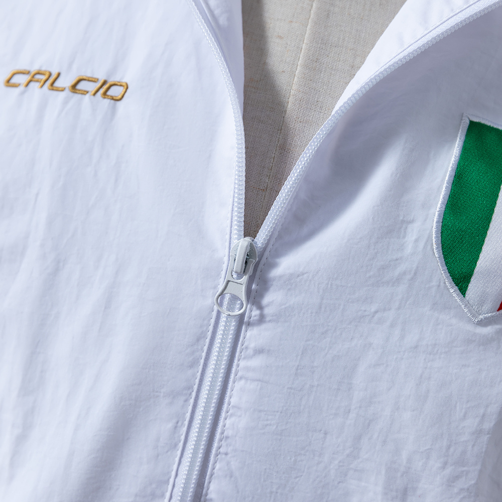 Italy Retro white Windbreaker – Replica Football Soccer Outfit