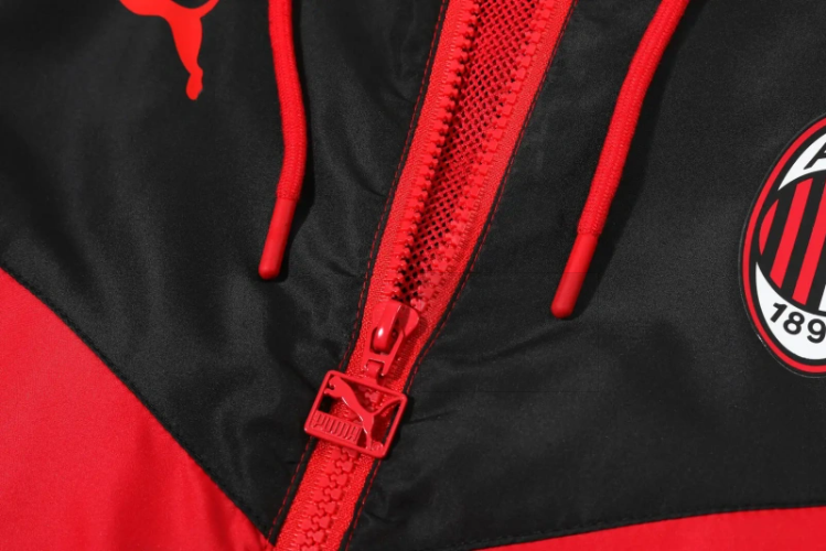 AC Milan 25/26 Adult Windbreaker Kit – Replica Football Soccer Windbreaker Jacket