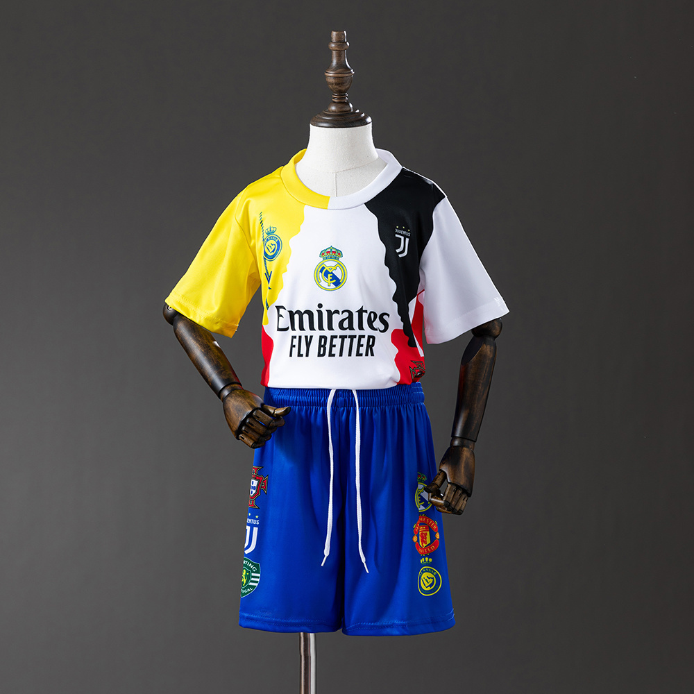 Ronaldo 25/26 Special Edition Kids Kit Jersey – Replica Football Soccer Shirt – Size 16–28