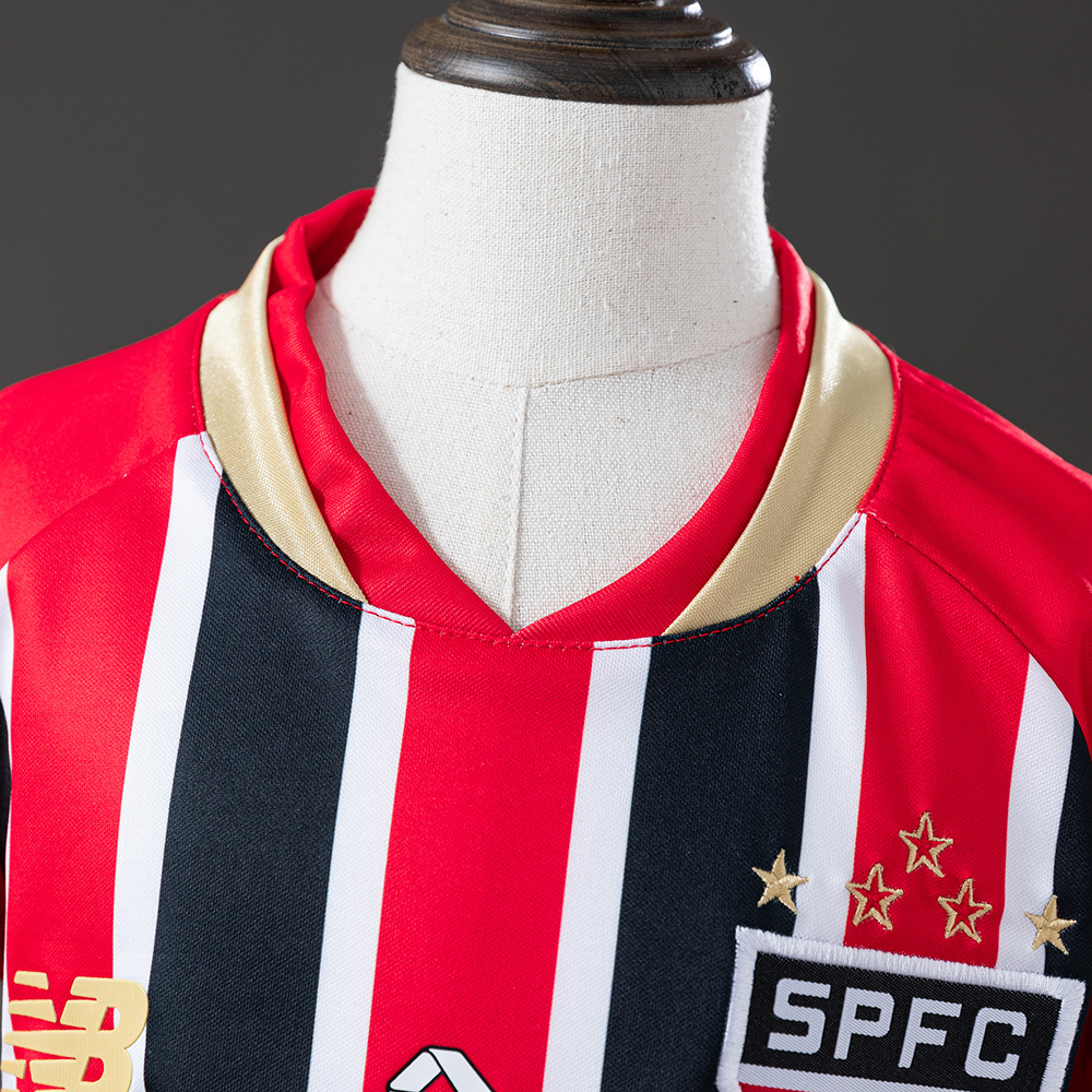 São Paulo 25/26 Away Kids Kit Jersey – Replica Football Soccer Shirt – Size 16–28