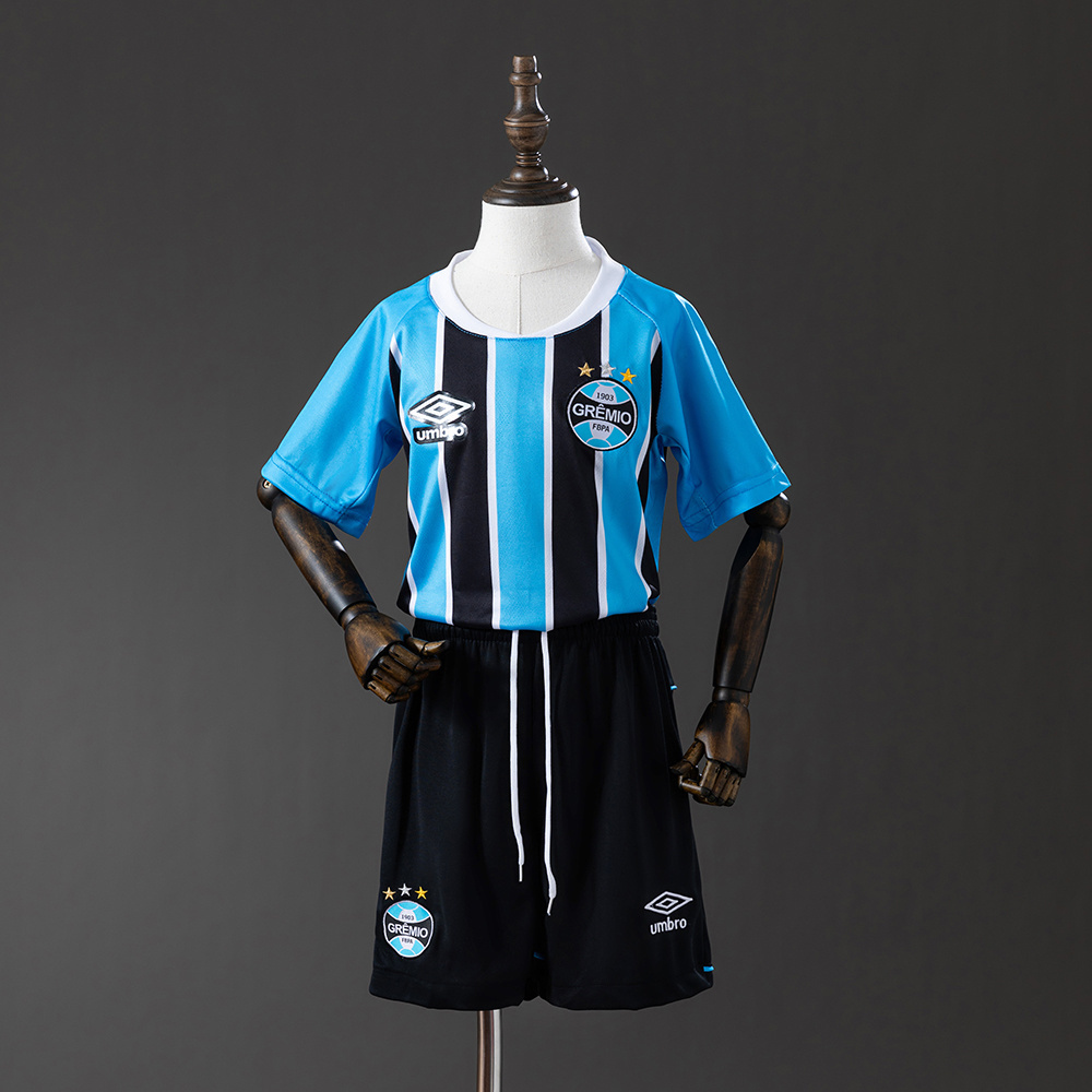 Grêmio 25/26 Home Kids Kit Jersey – Replica Football Soccer Shirt – Size 16–28