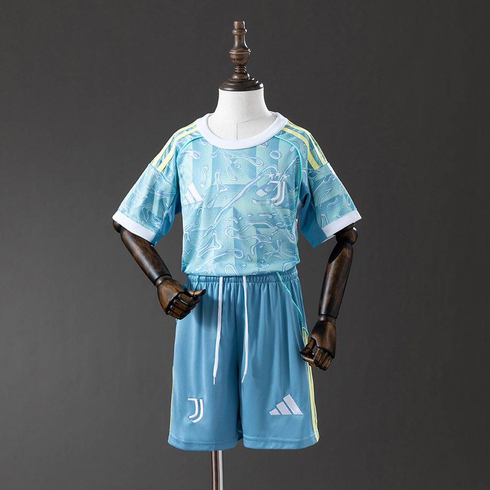 Juventus 25/26 Away Kids Kit Jersey – Replica Football Soccer Shirt – Size 16–28