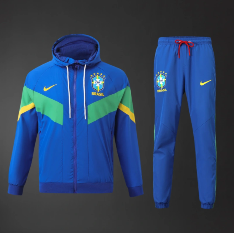 Brazil 25/26 Adult Windbreaker Kit – Replica Football Soccer Outfit