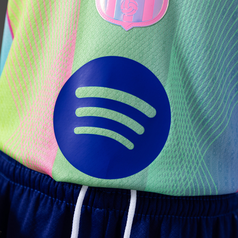 Barcelona 25/26 Concept Edition Green Kids Kit Jersey – Replica Football Soccer Shirt – Size 16–28