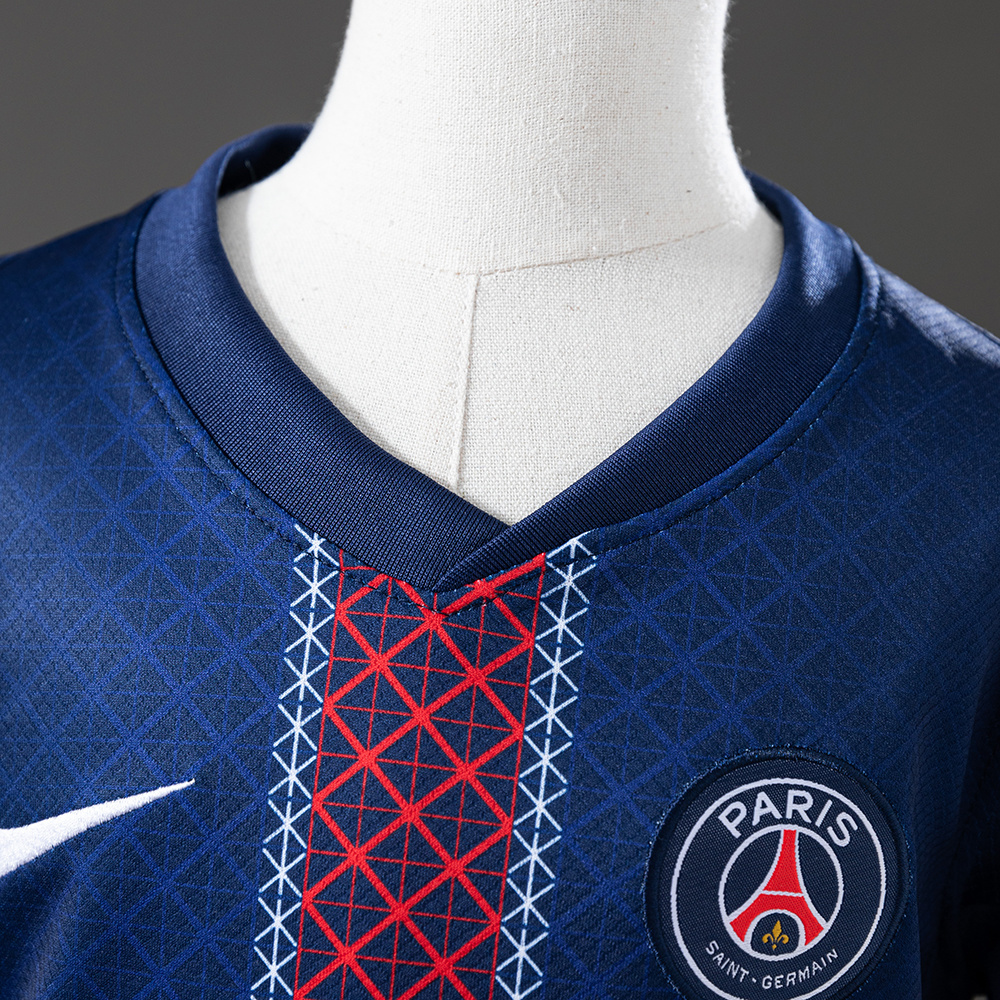 PSG 25/26 Home Kids Kit Jersey – Replica Football Soccer Shirt – Size 16–28