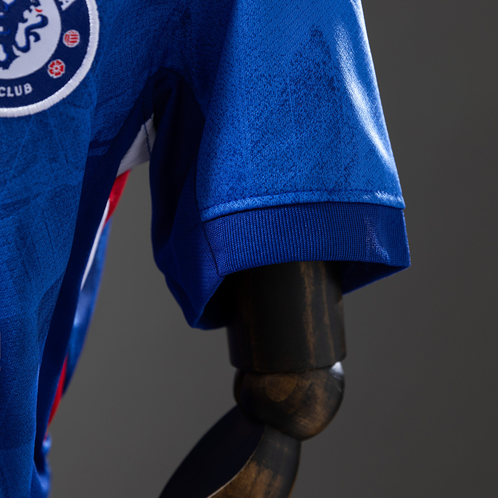Chelsea 25/26 Home Kids Kit Jersey – Replica Football Soccer Shirt – Size 16–28