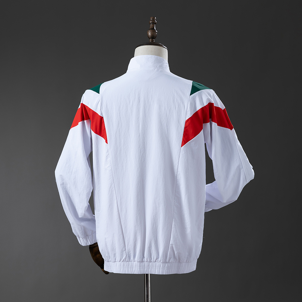Italy Retro white Windbreaker – Replica Football Soccer Outfit