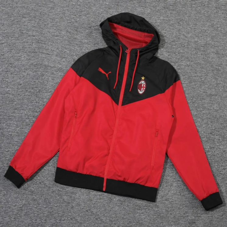 AC Milan 25/26 Adult Windbreaker Kit – Replica Football Soccer Windbreaker Jacket
