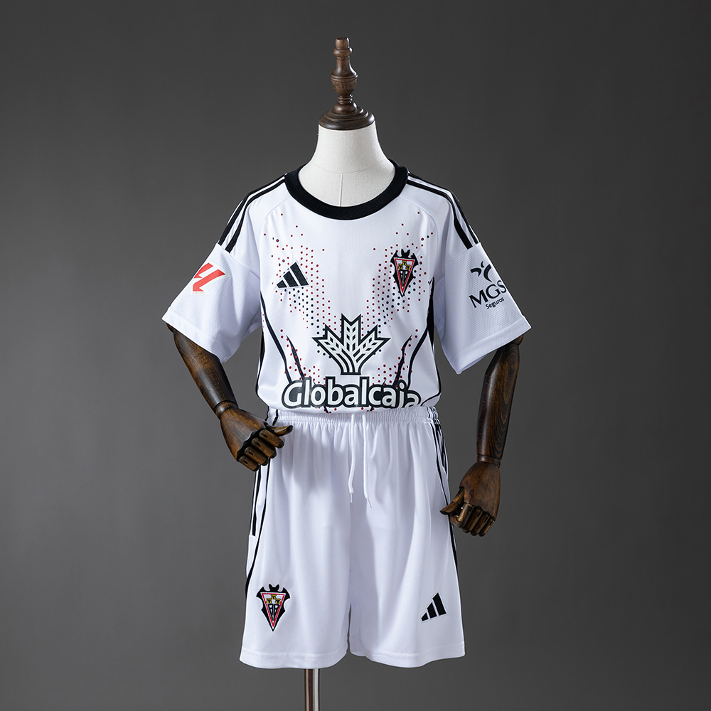 Albacete 25/26 Home Kids Kit Jersey – Replica Football Soccer Shirt – Size 16–28