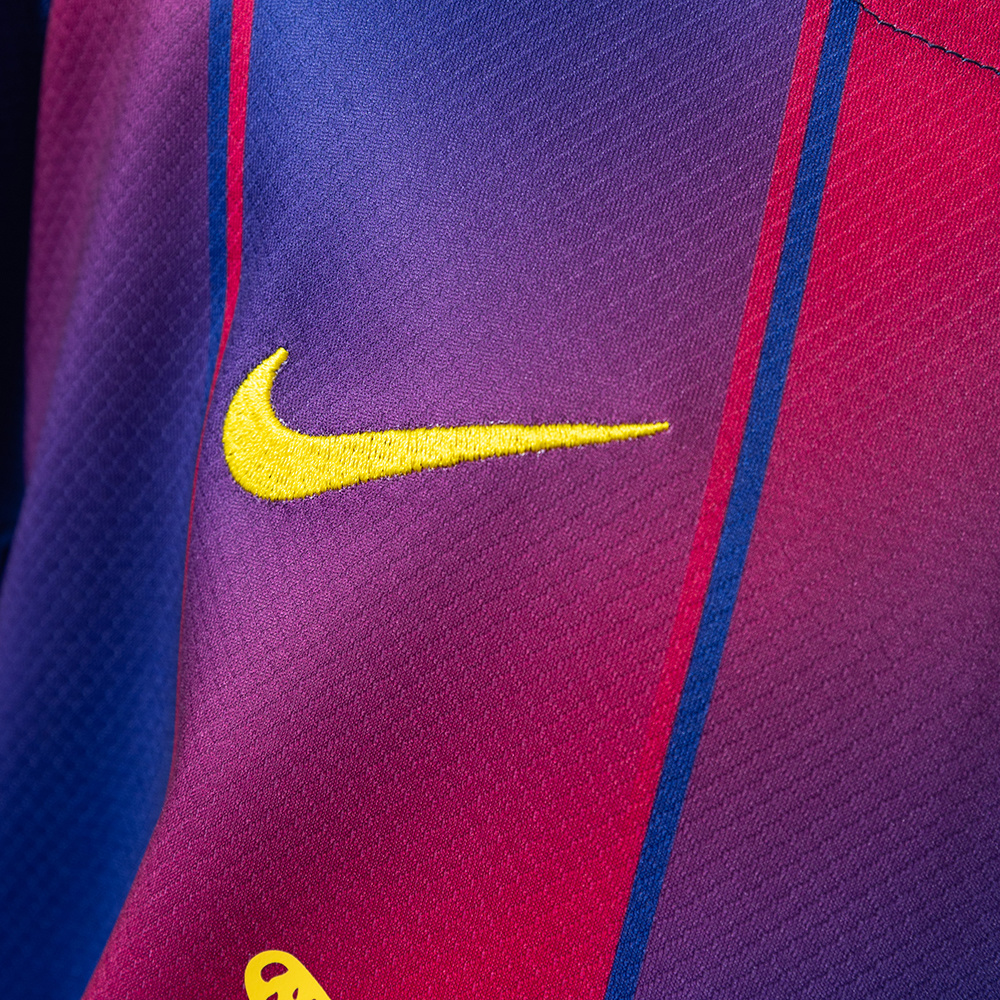 Barcelona x Ed Sheeran 25/26 Home Kids Kit Jersey – Replica Football Soccer Shirt – Size 16–28