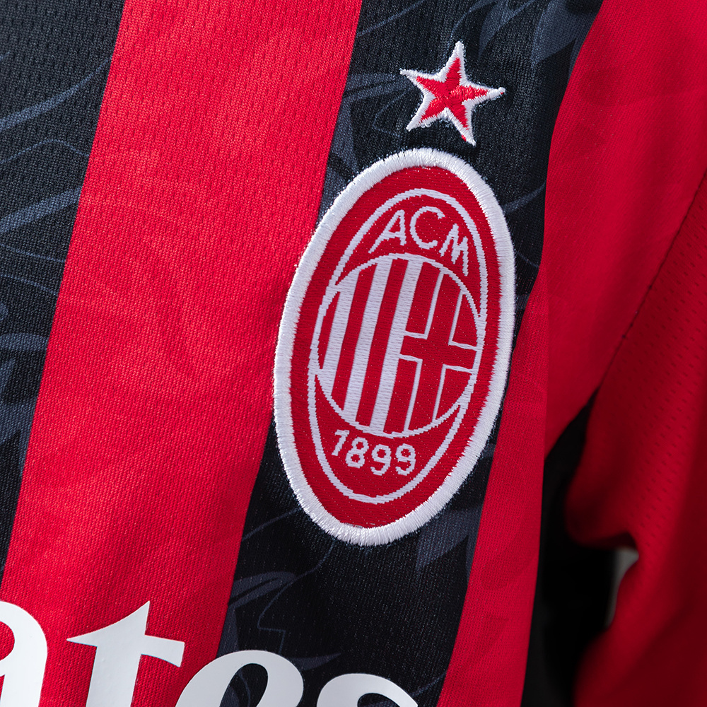 AC Milan 25/26 Home Kids Kit Jersey – Replica Football Soccer Shirt – Size 16–28