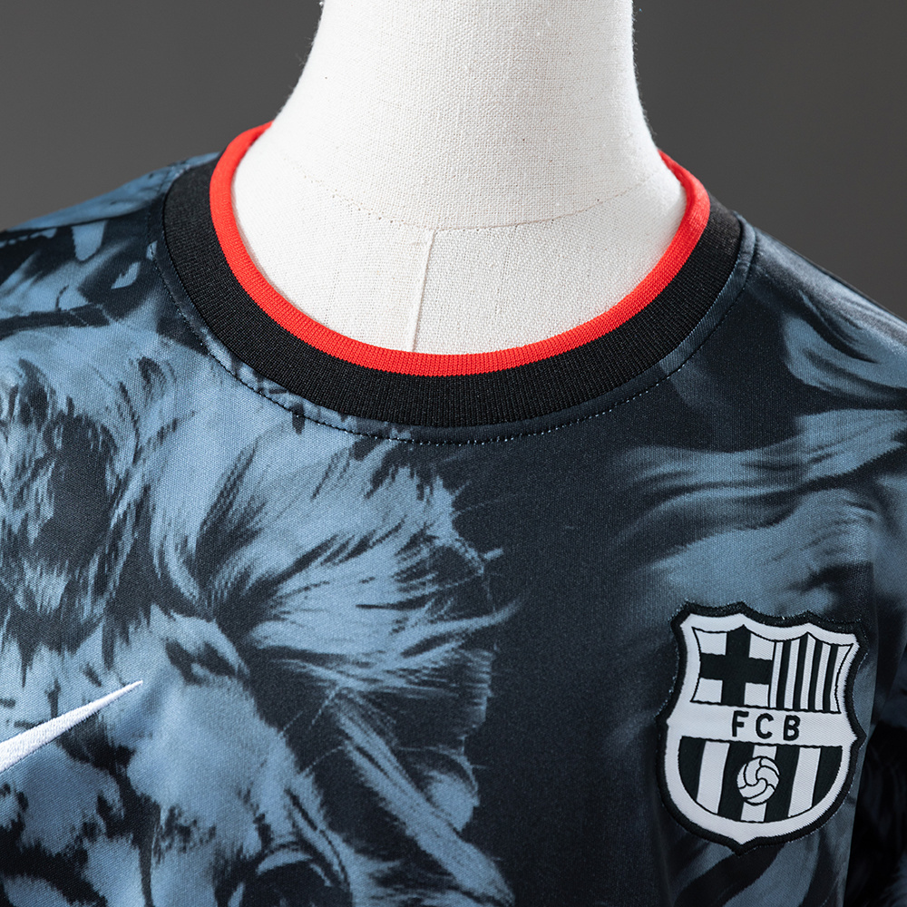 Barcelona 25/26 Lions Special Edition Full Kids Kit Jersey – Replica Football Soccer Shirt – Size 16–28