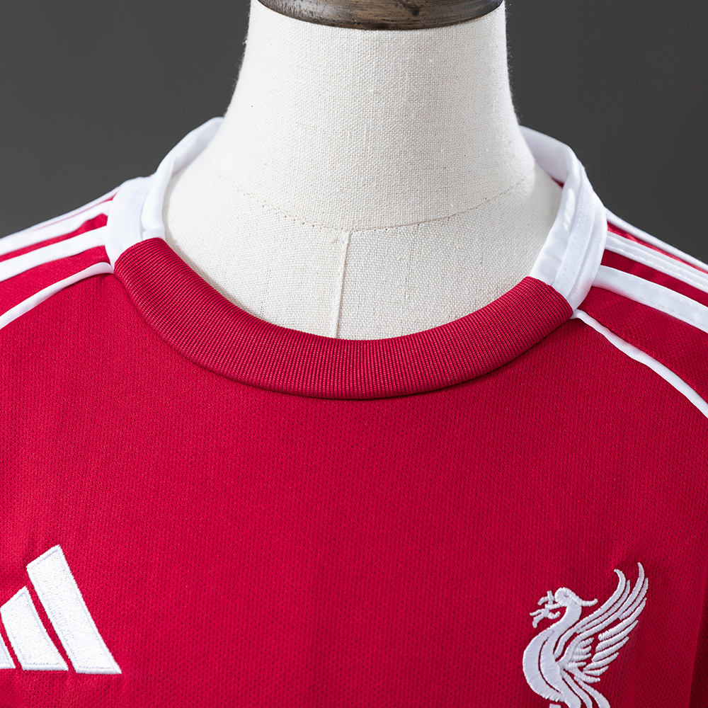 Liverpool 25/26 Kids Kit Home Jersey – Replica Football Soccer Shirt – Size 16–28