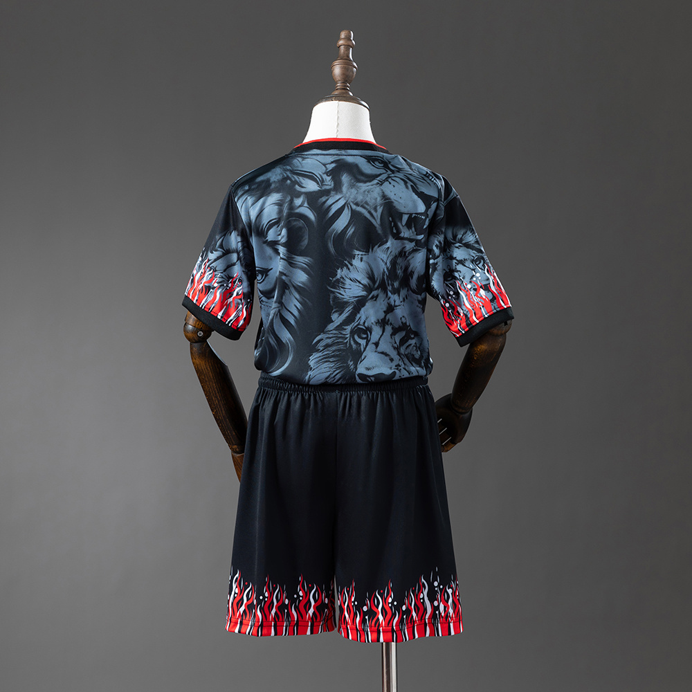 Barcelona 25/26 Lions Special Edition Full Kids Kit Jersey – Replica Football Soccer Shirt – Size 16–28