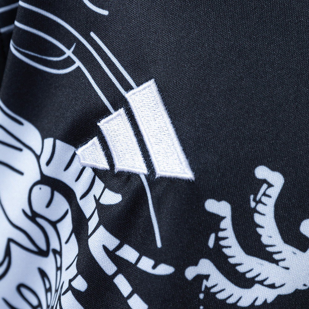 Real Madrid 25/26 Black and White Dragon Special Edition Kids Kit Jersey – Replica Football Soccer Shirt – Size 16–28