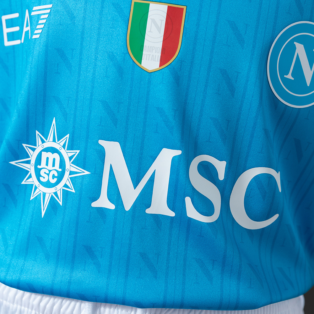 Naples 25/26 Home Kids Kit Jersey – Replica Football Soccer Shirt – Size 16–28