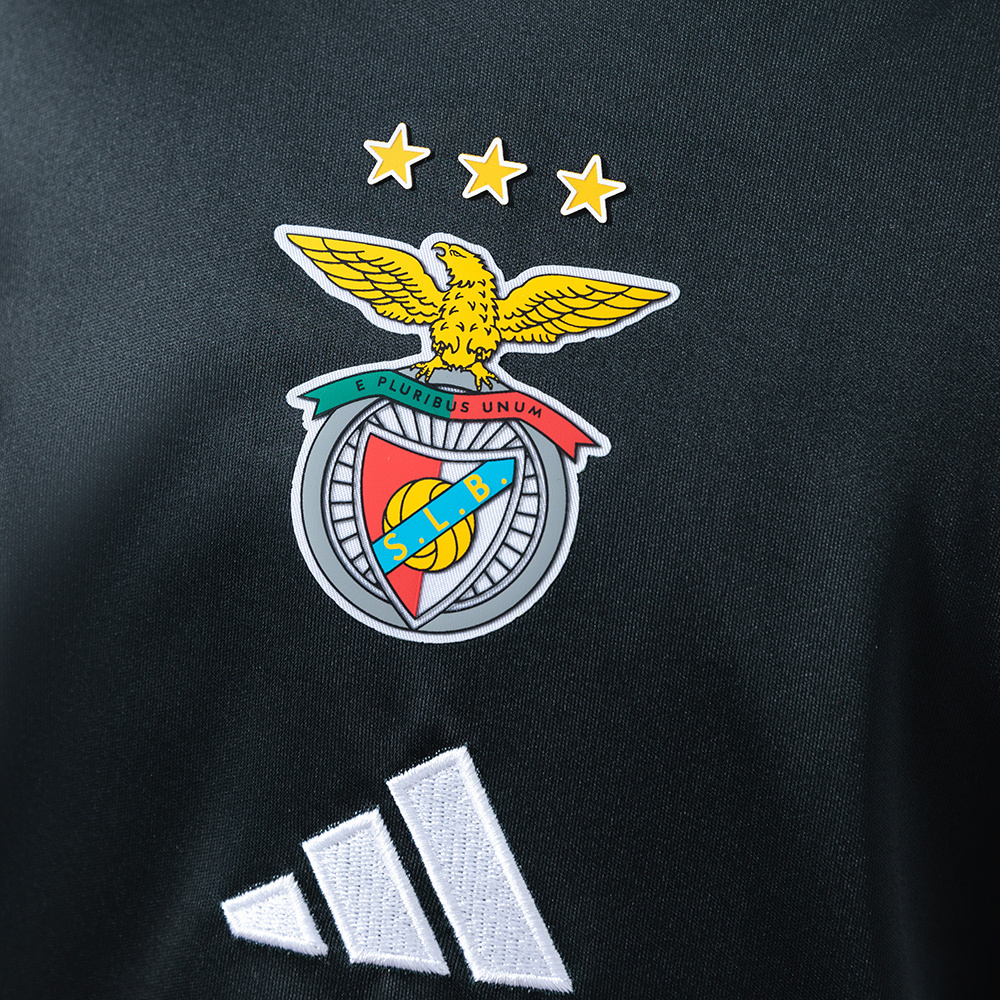 Benfica 25/26 Kids Kit Black Training Jersey – Replica Football Soccer Shirt – Size 16–28