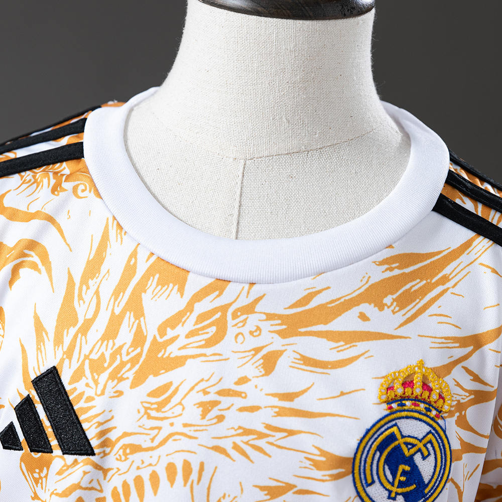 Real Madrid 25/26 Special Edition Kids Kit Jersey – Replica Football Soccer Shirt – Size 16–28