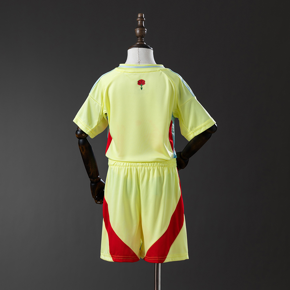 Spain 2025 Away Full Kids Kit Jersey – Replica Football Soccer Shirt – Size 16–28