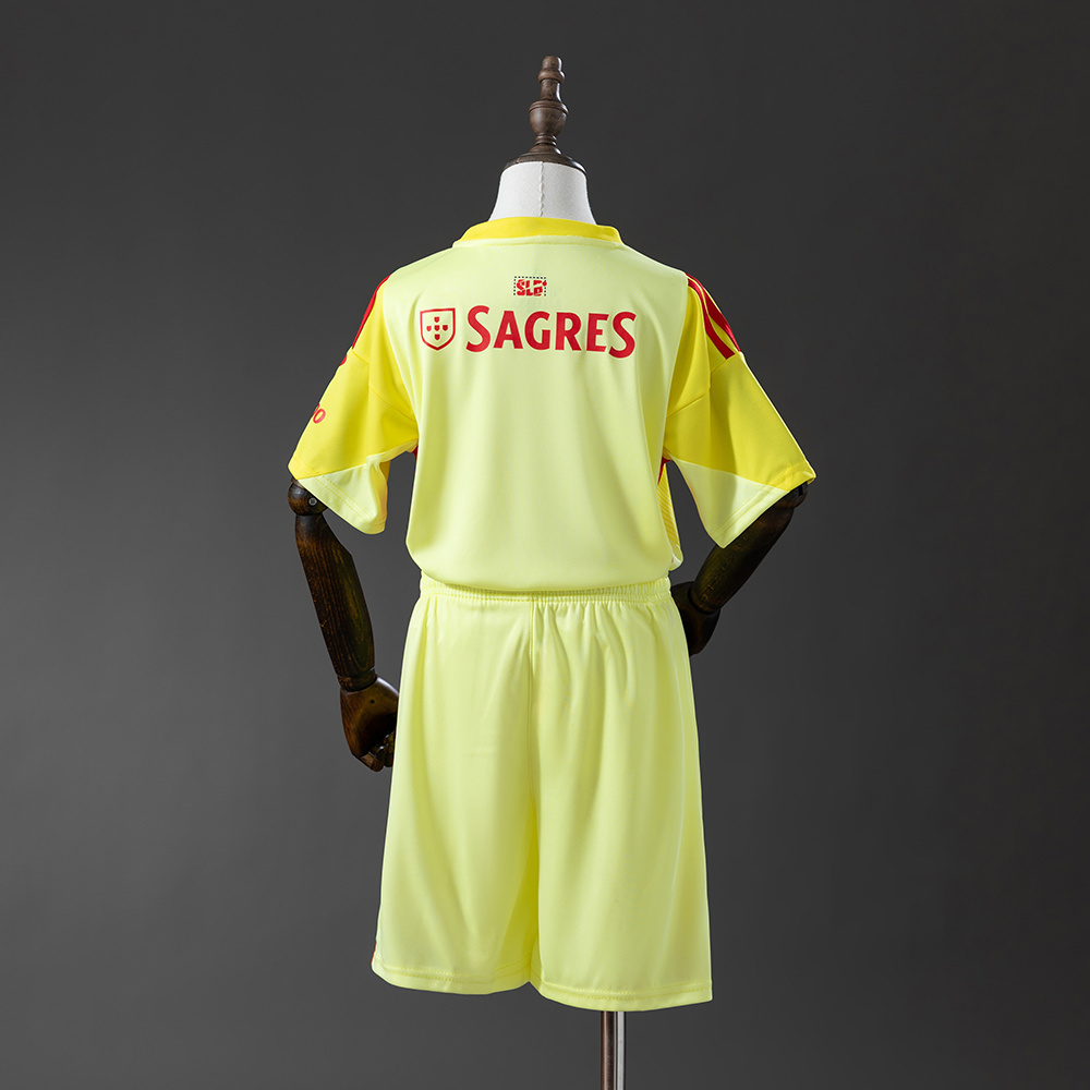 Benfica 25/26 Kids Kit Goalkeeper Jersey – Replica Football Soccer Shirt – Size 16–28