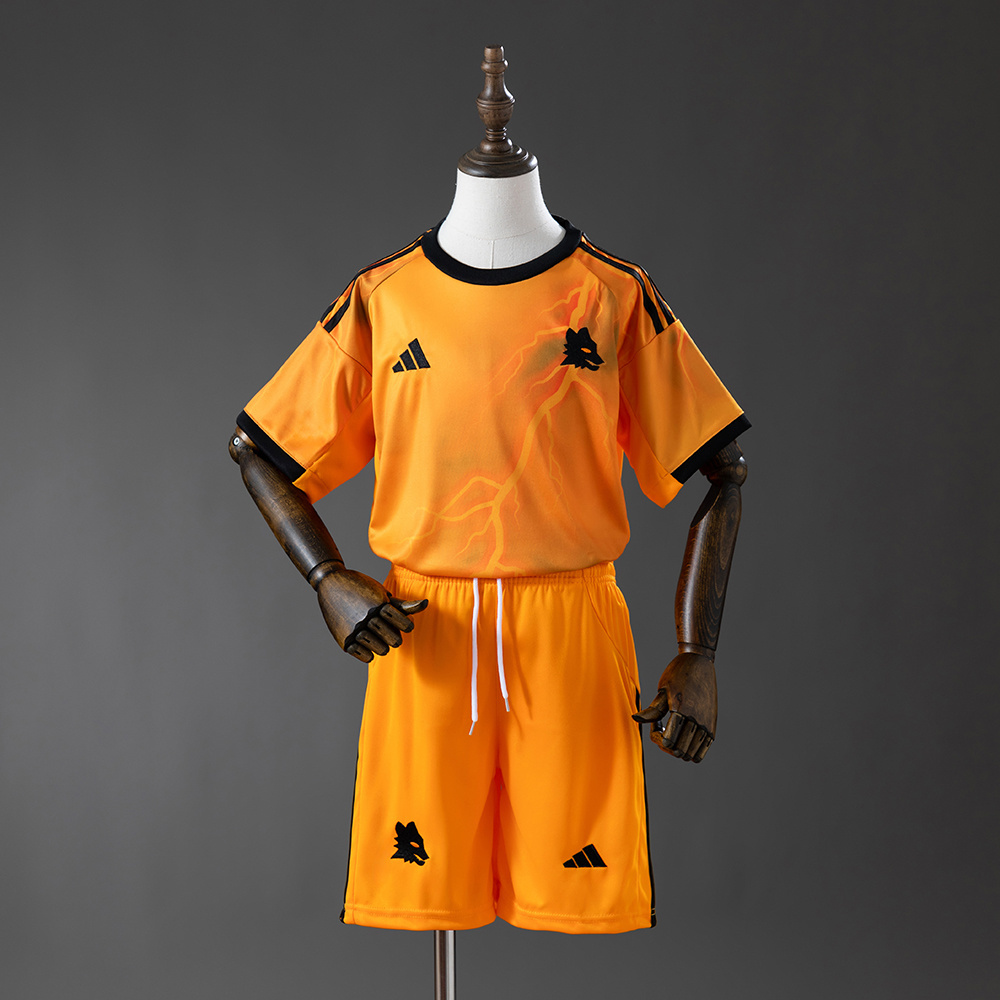 Roma 25/26 Away Kids Kit Jersey – Replica Football Soccer Shirt – Size 16–28