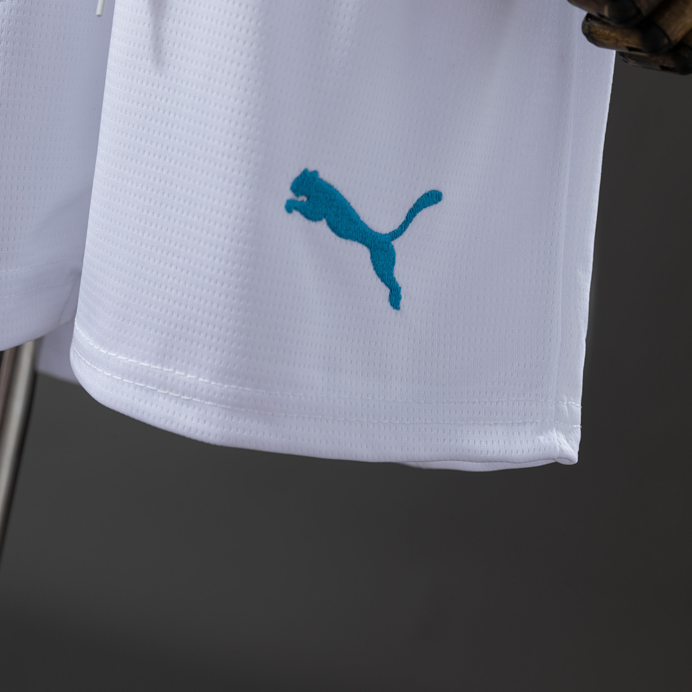 Olympique Marseille 25/26 Home Kids Kit Jersey – Replica Football Soccer Shirt – Size 16–28